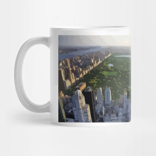 Central Park Painting From Above Mug